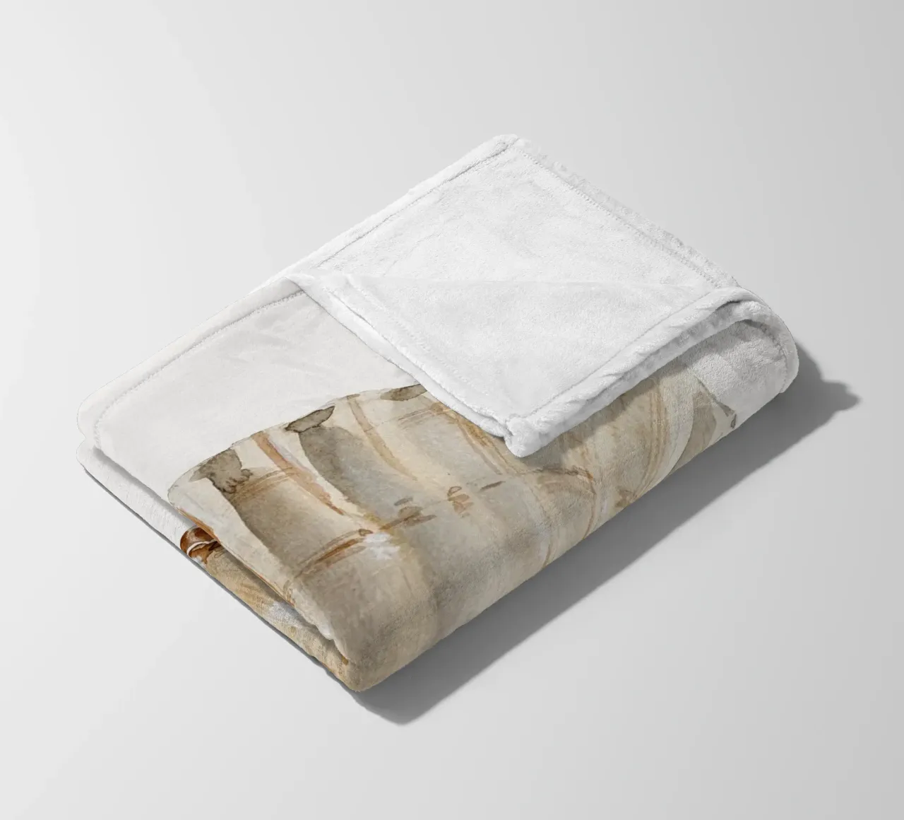 Shell (Pastel Cream) coperta in pile da treechild