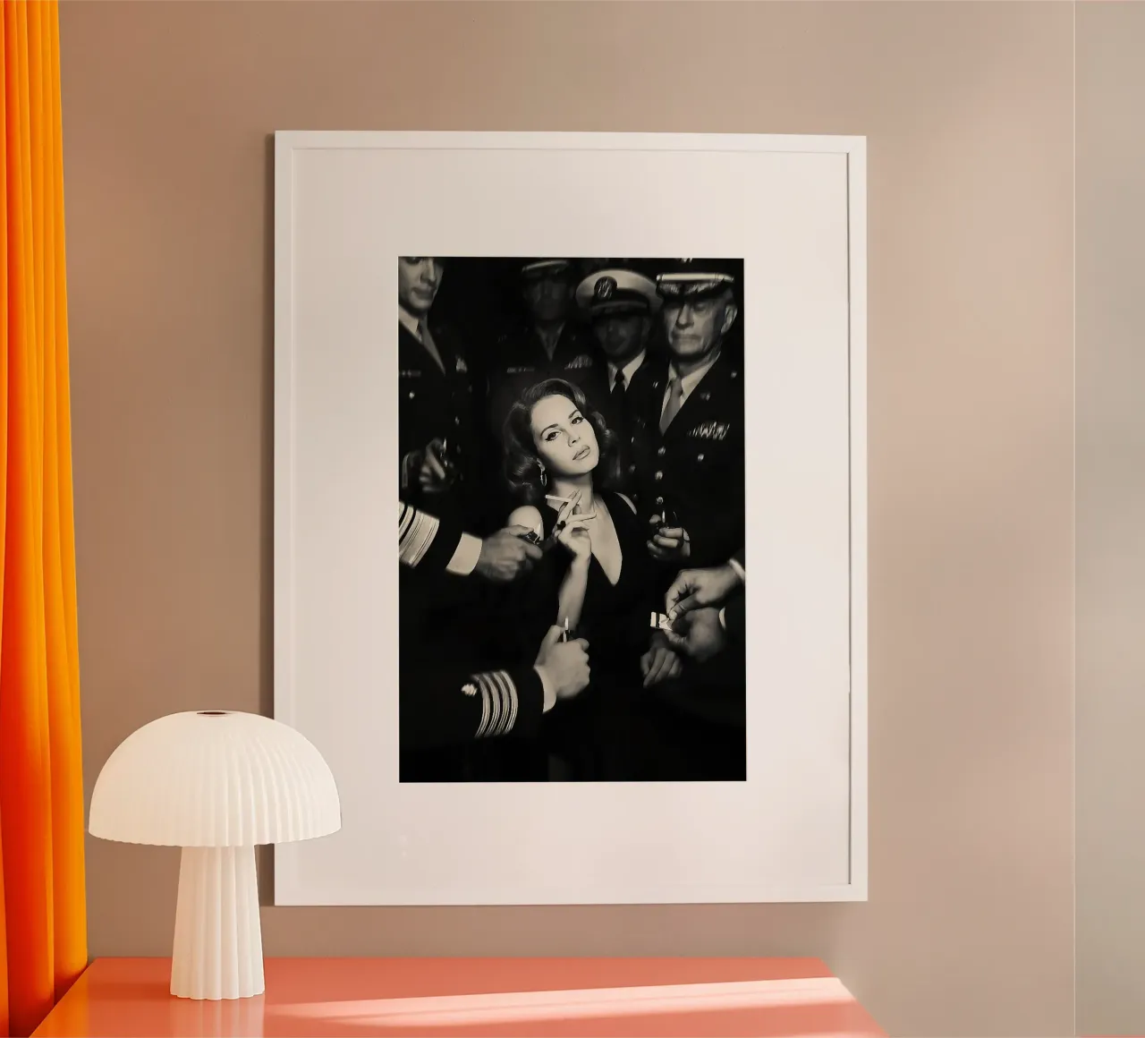 Ray Smoke poster con telaio in legno da Takeme