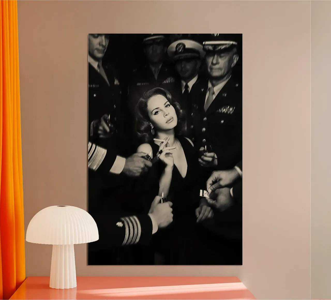 Ray Smoke poster con telaio in legno da Takeme