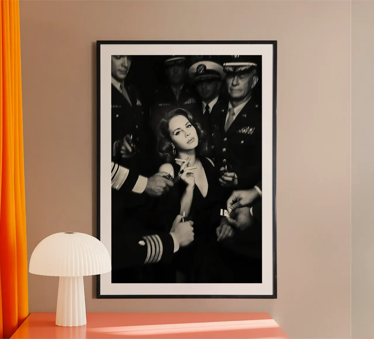 Ray Smoke poster con telaio in legno da Takeme