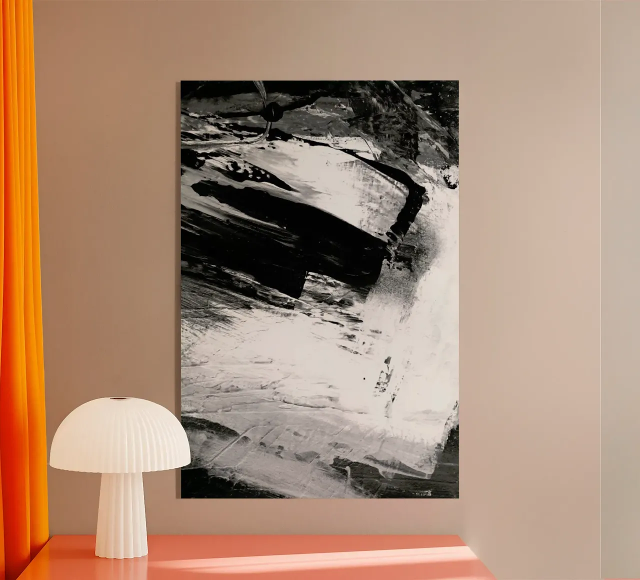 Midnight Snow Acryl-Glas von Graphite