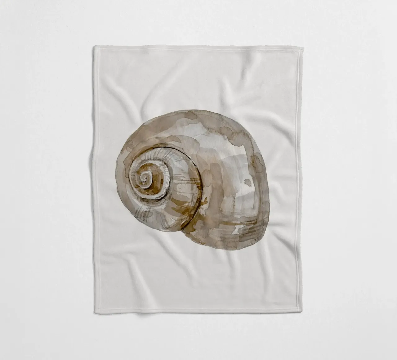 Snail Shell manta de franela de treechild