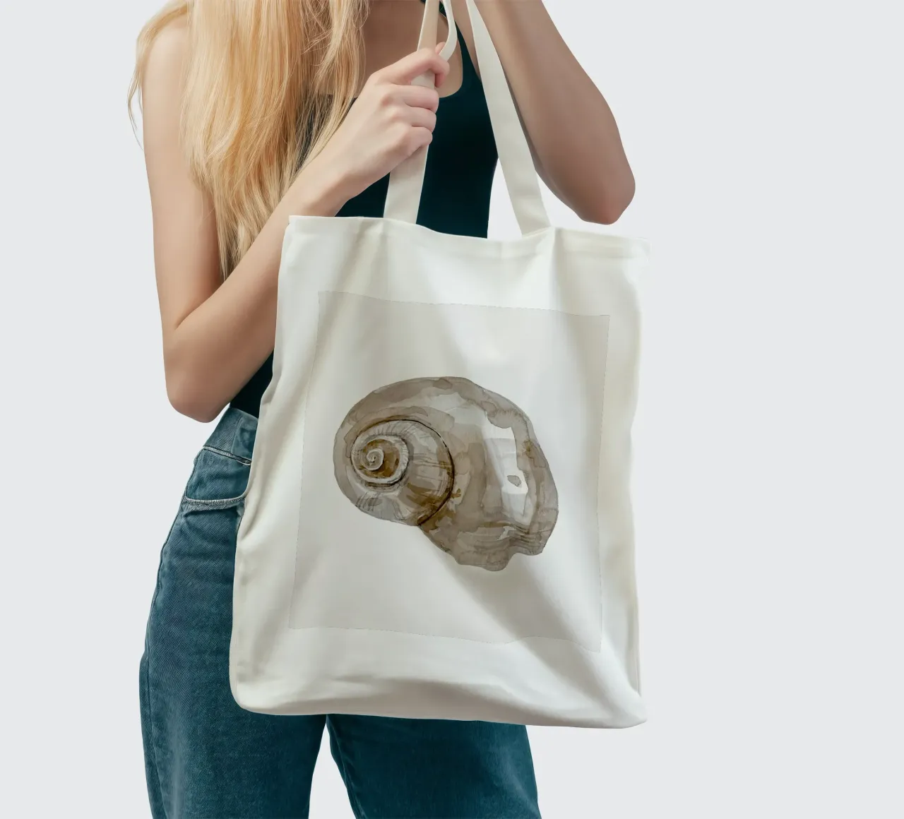 Snail Shell borsa in juta da treechild