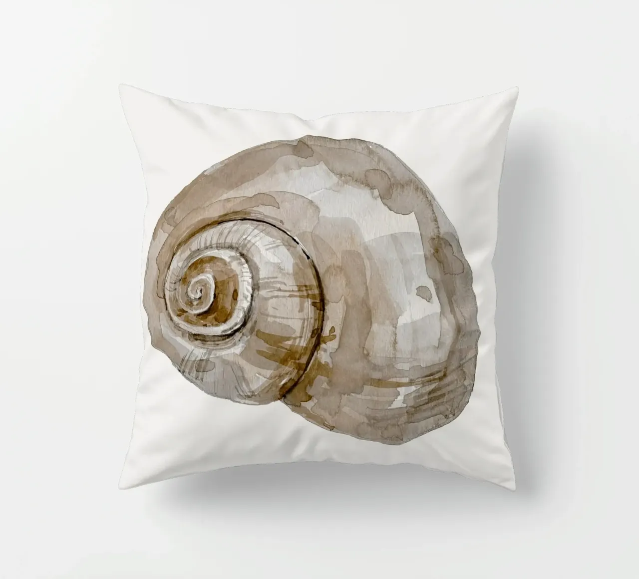 Snail Shell decorative cushion by treechild