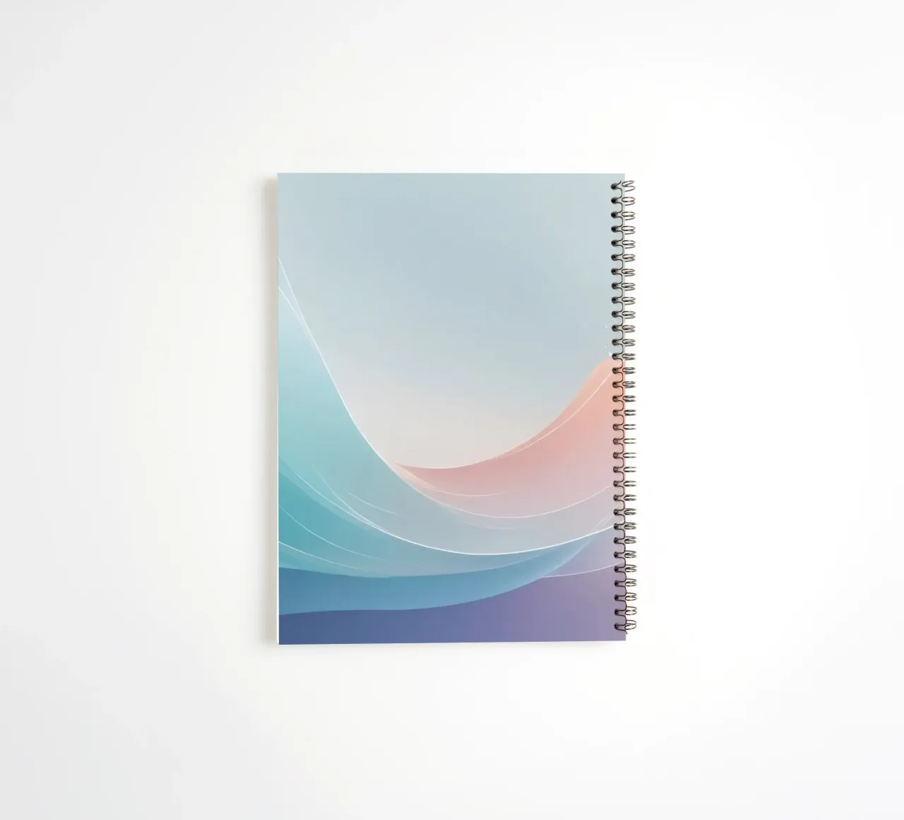 Weiche Pastellwellen schaffen einen Àtherischen Hintergrund Ringbuch von DesignDoodle