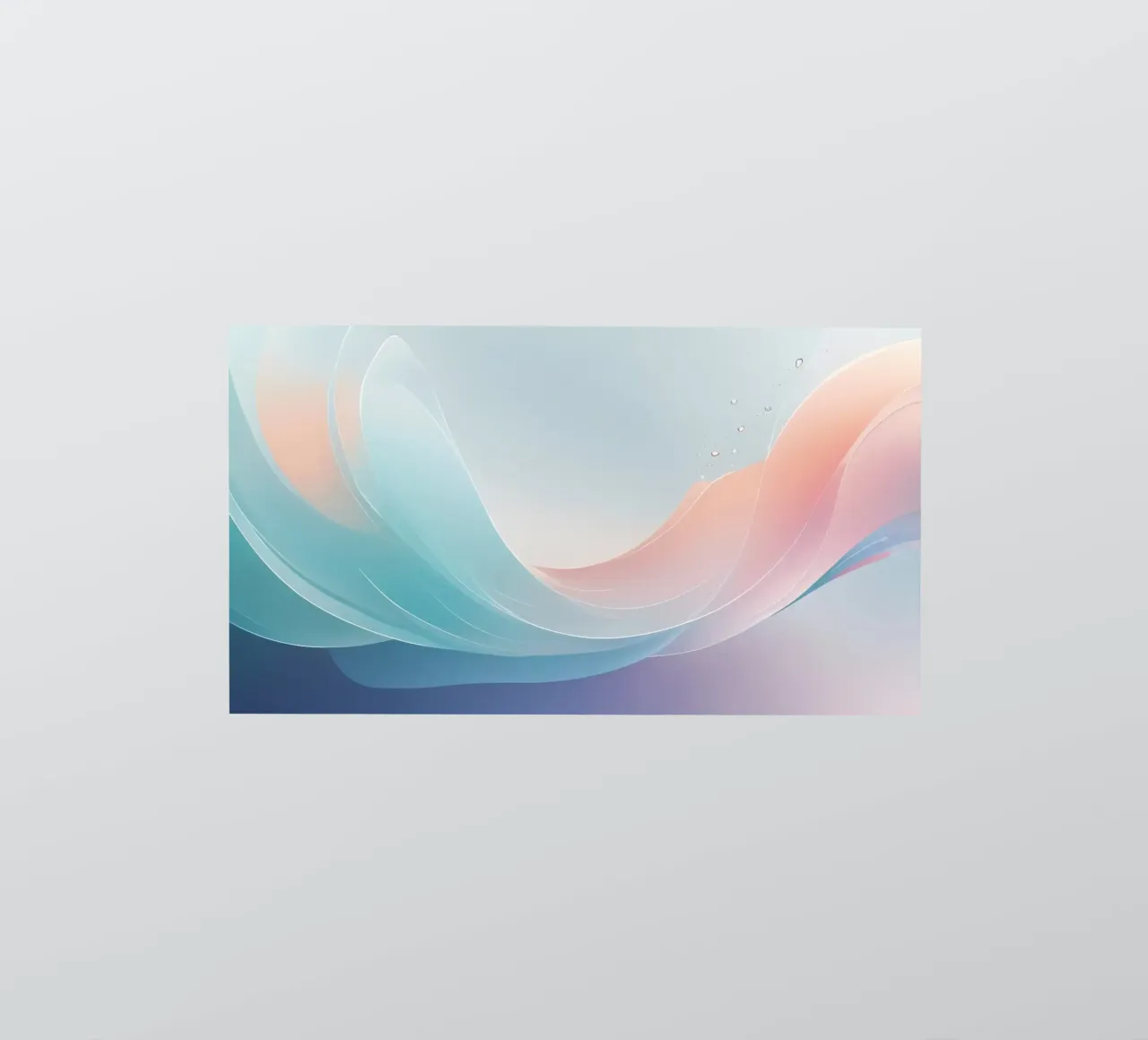 Soft pastel waves create an ethereal background sticker by DesignDoodle