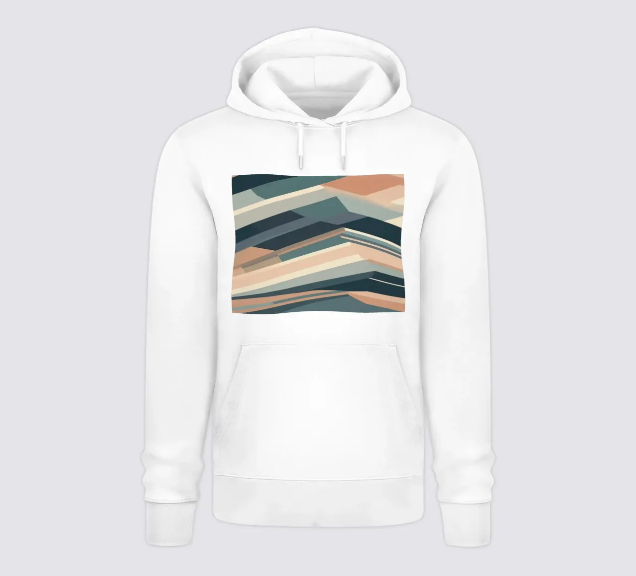 design astratto con forme geometriche stratificate arte moderna felpa con cappuccio da DesignDoodle