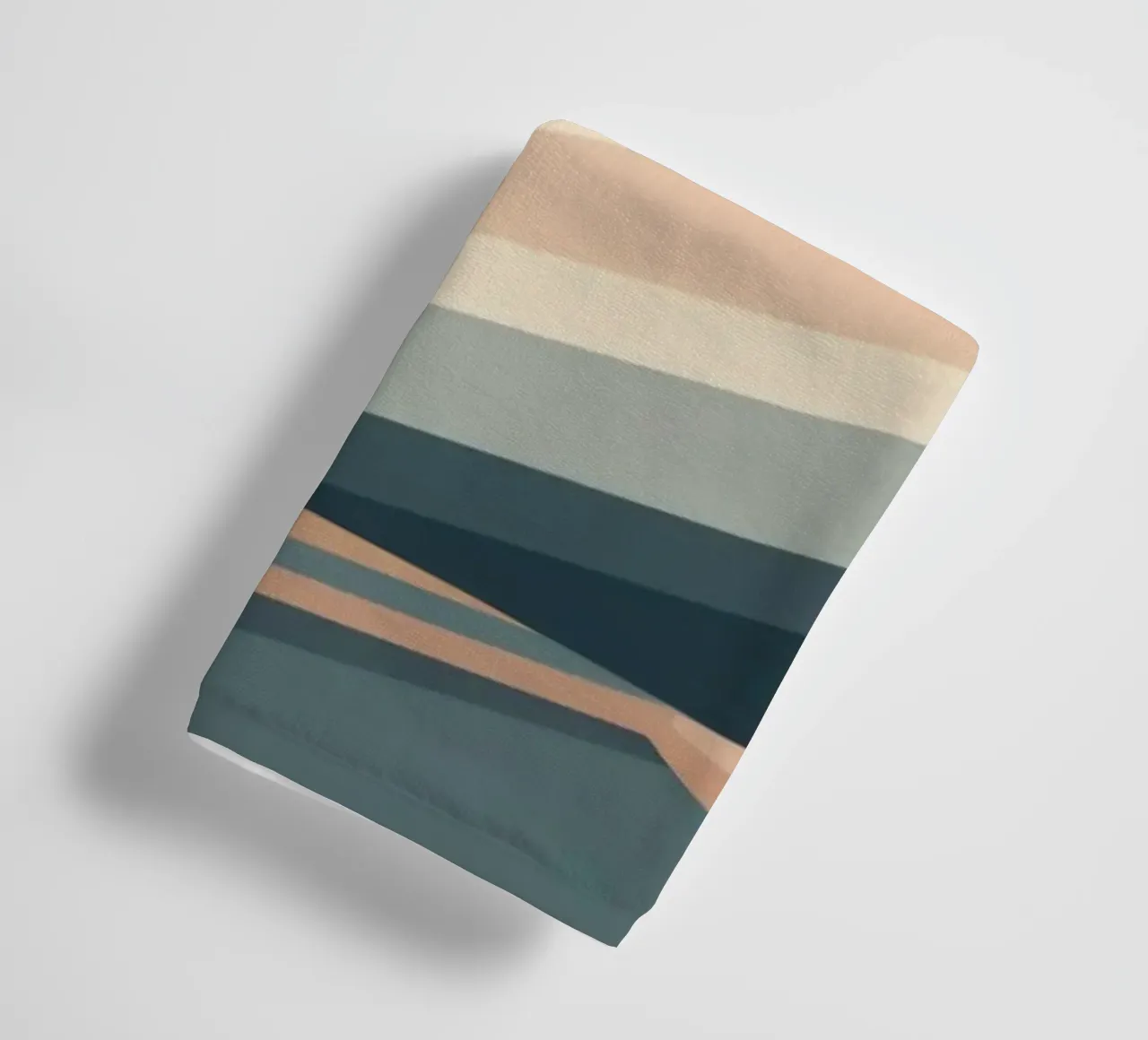 abstract design features layered geometric shapes modern art towel by DesignDoodle