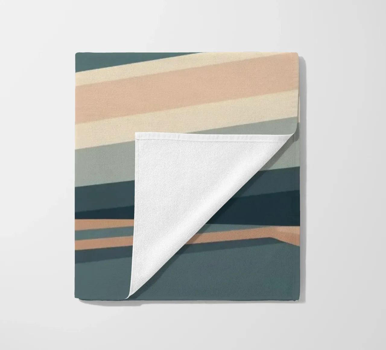 design astratto con forme geometriche stratificate arte moderna telo mare da DesignDoodle
