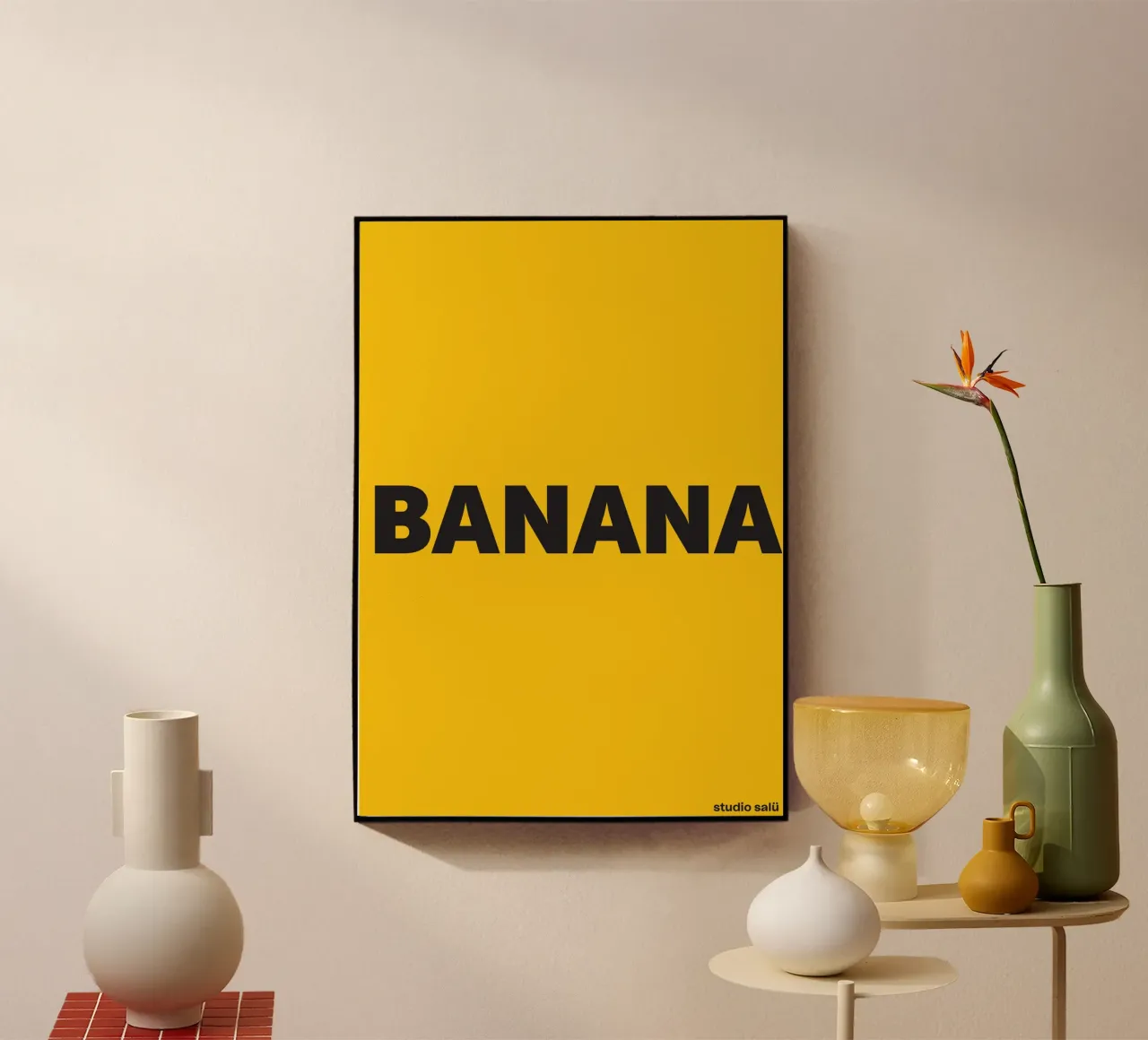 Banana plexiglass da studio salü