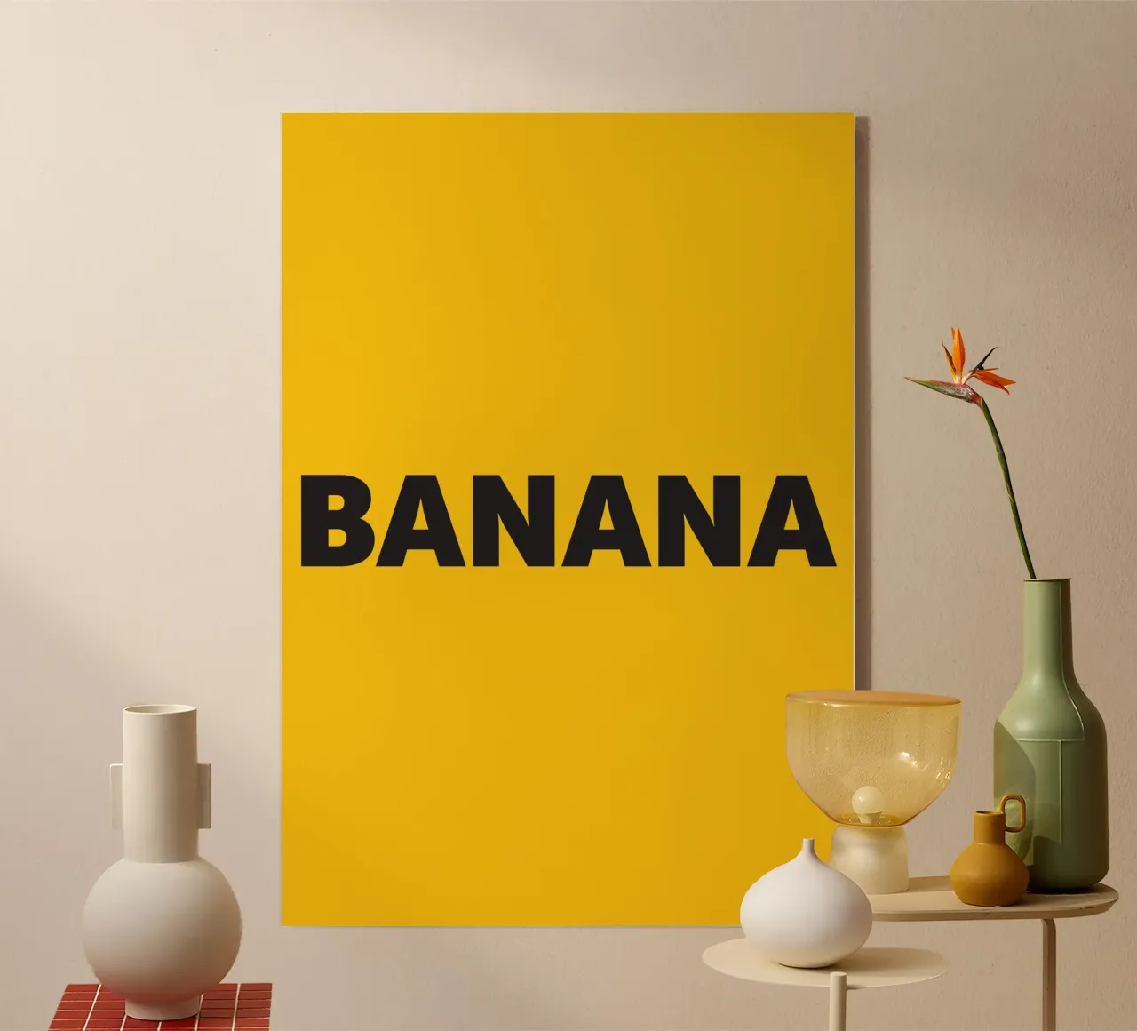 Banana plexiglass da studio salü