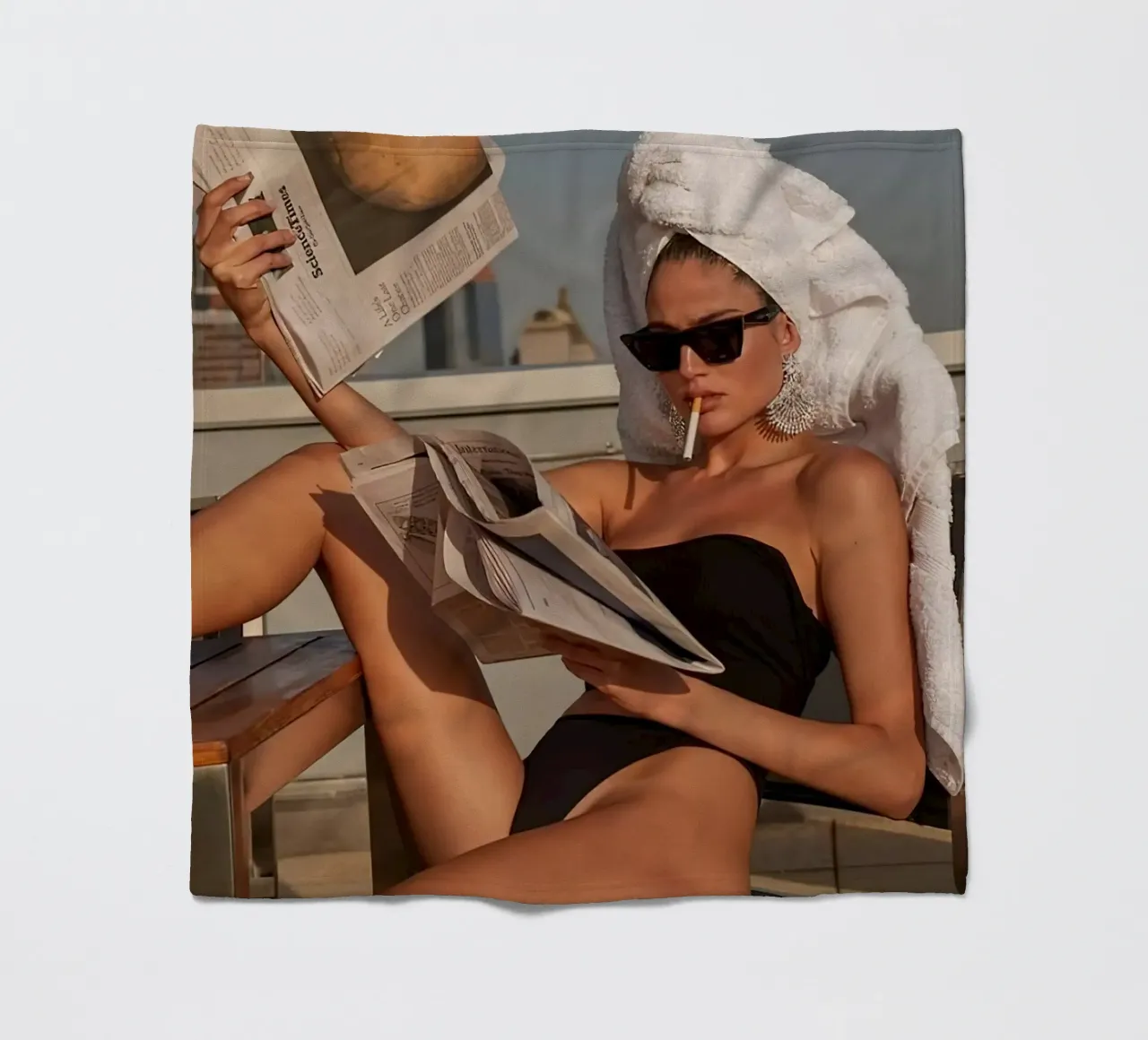 Ragazze che fumano coperta in pile da Takeme