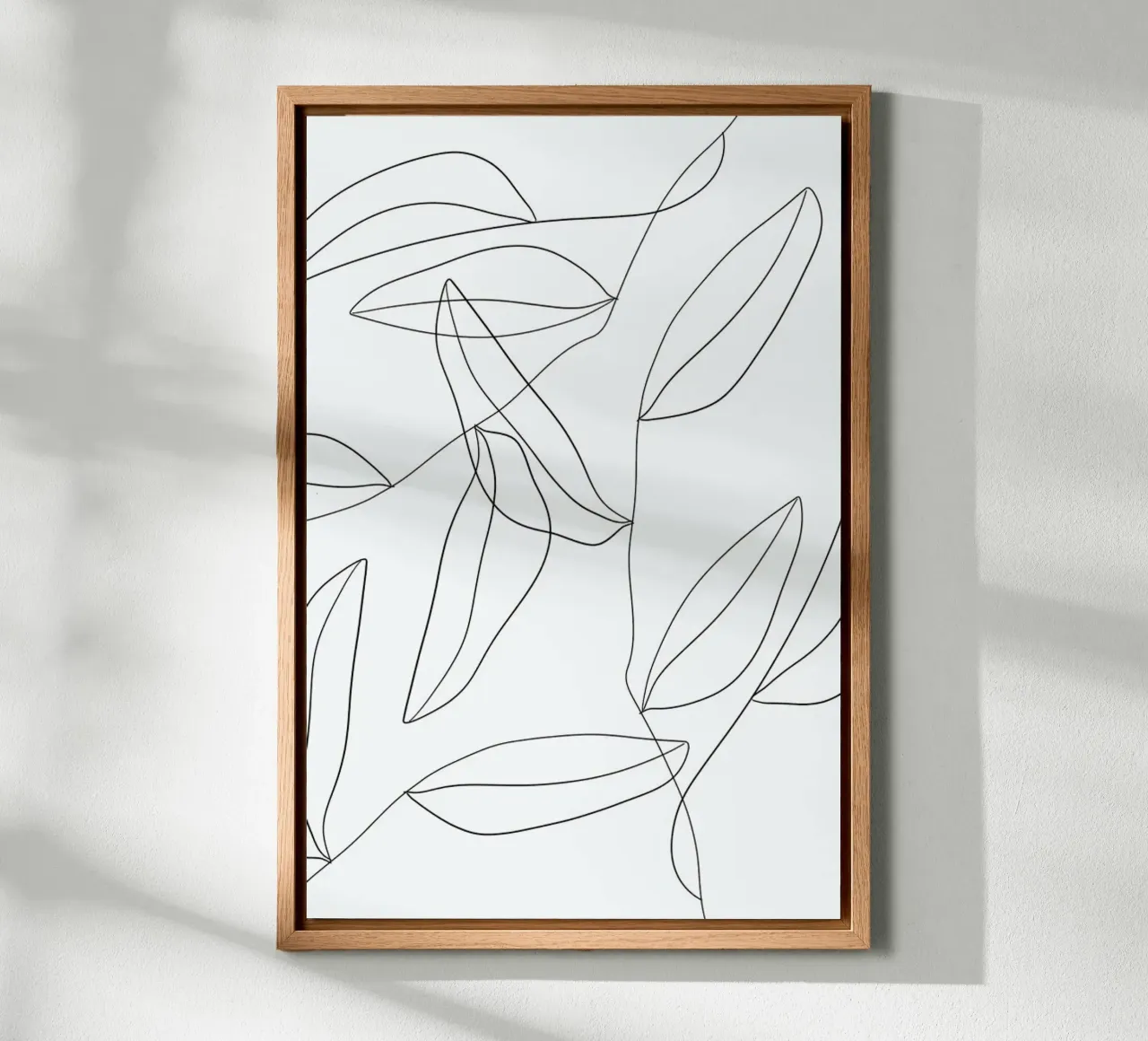 Black Leaf Pattern tela da KRUTH DESIGN
