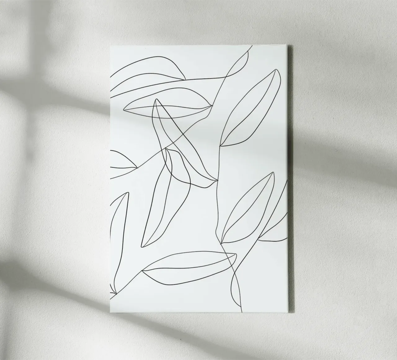 Black Leaf Pattern tela da KRUTH DESIGN