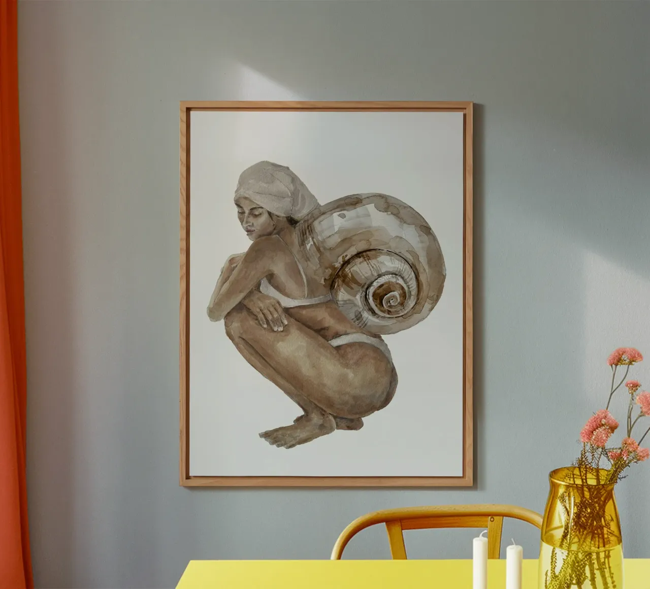 The Snail Princess alluminio dibond da treechild