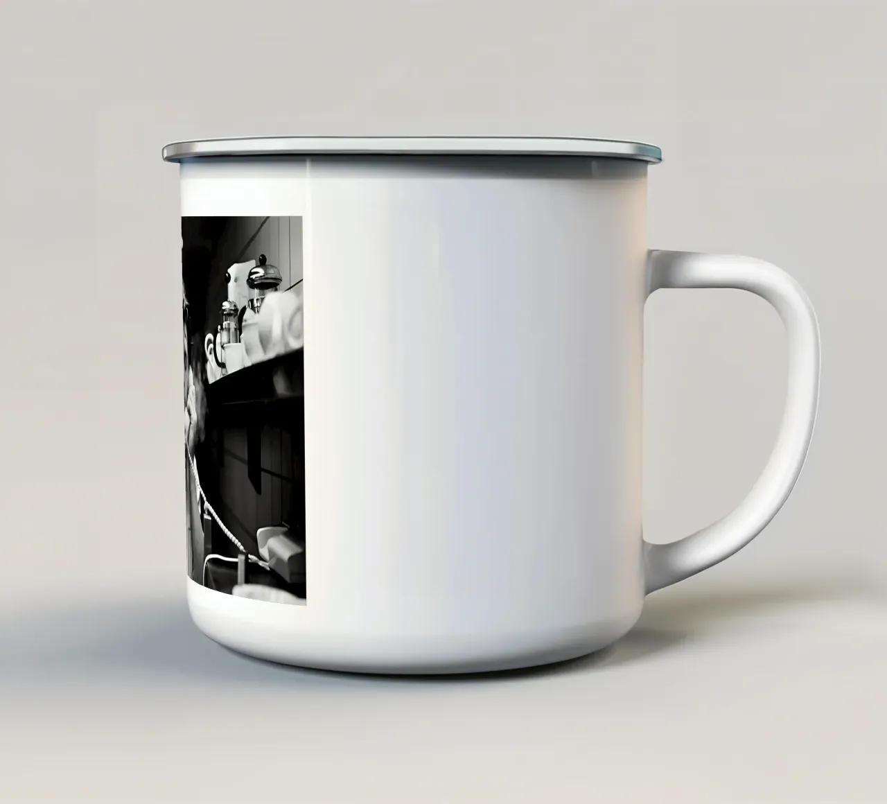 The First Celebrity Chef enamel mug by Takeme