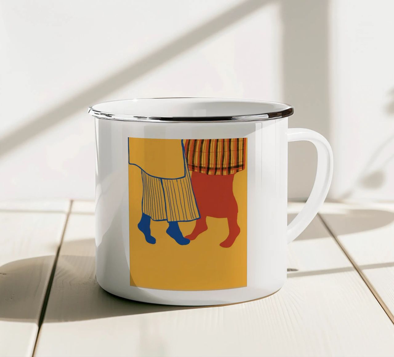 Ballare insieme tazza in smalto da tainah negreiros