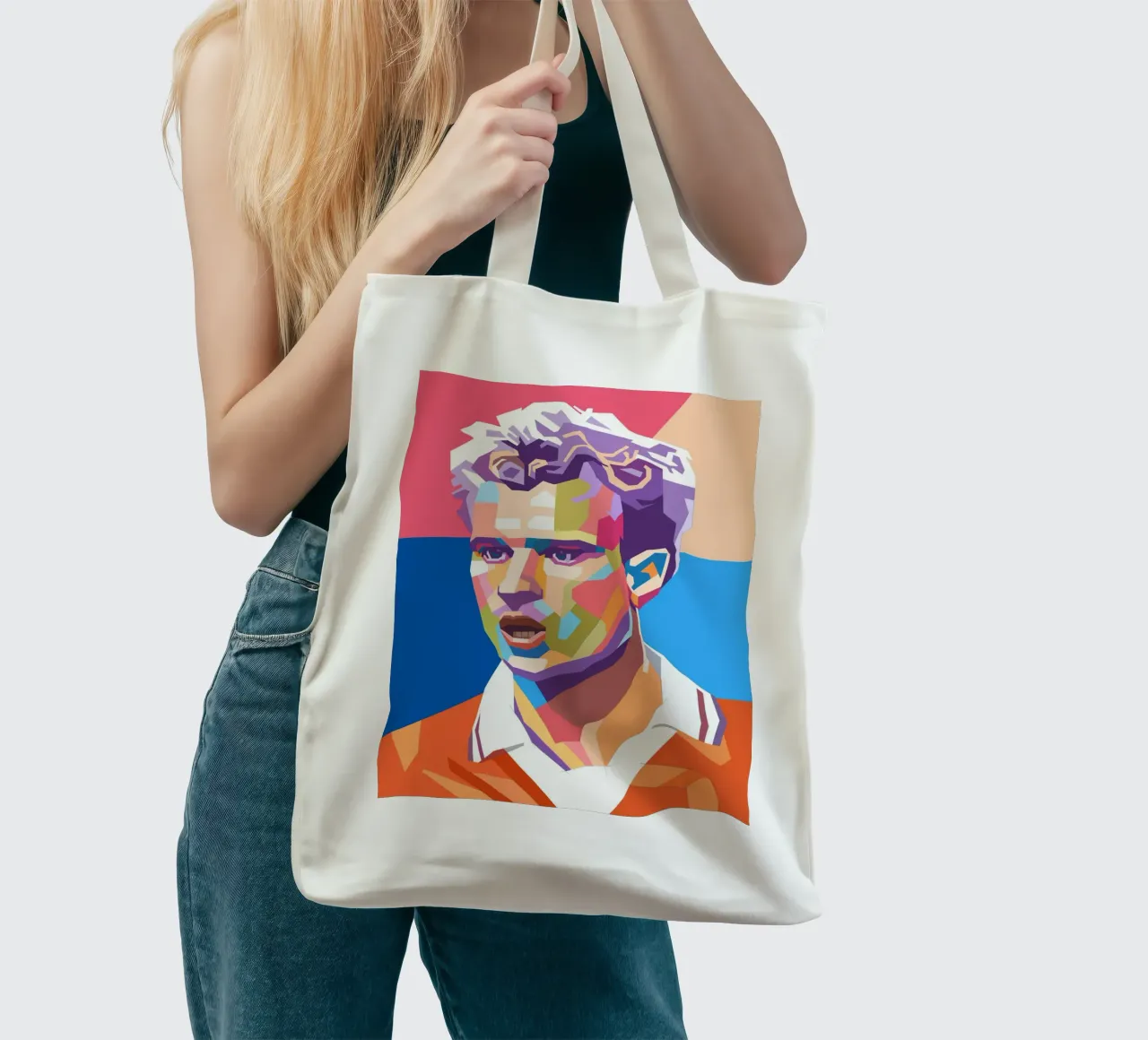Dennis Bergkamp, iconico giocatore di calcio borsa in juta da Hantamrata