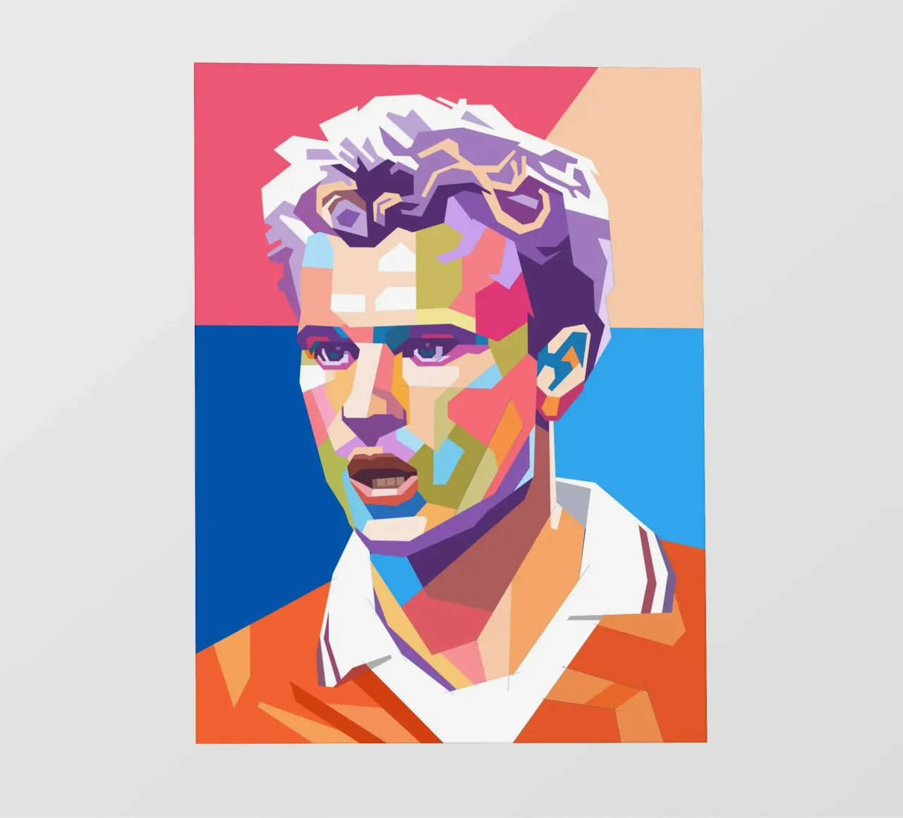 Dennis Bergkamp, iconico giocatore di calcio pellicola backlit da Hantamrata