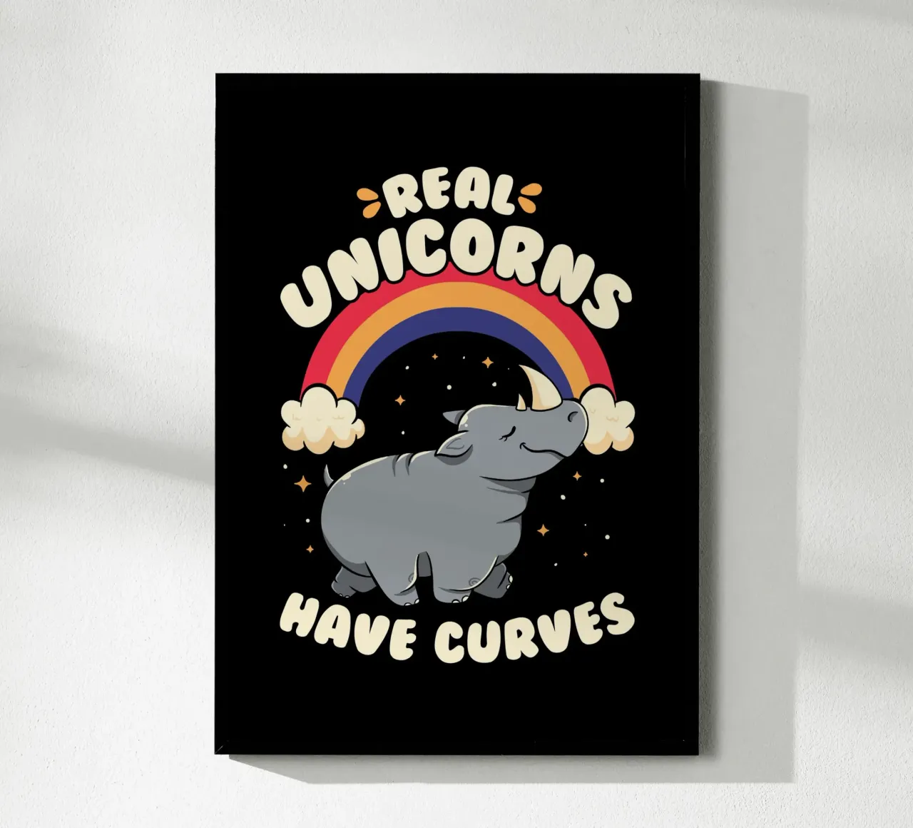 I veri unicorni hanno le curve poster da Tobe Fonseca