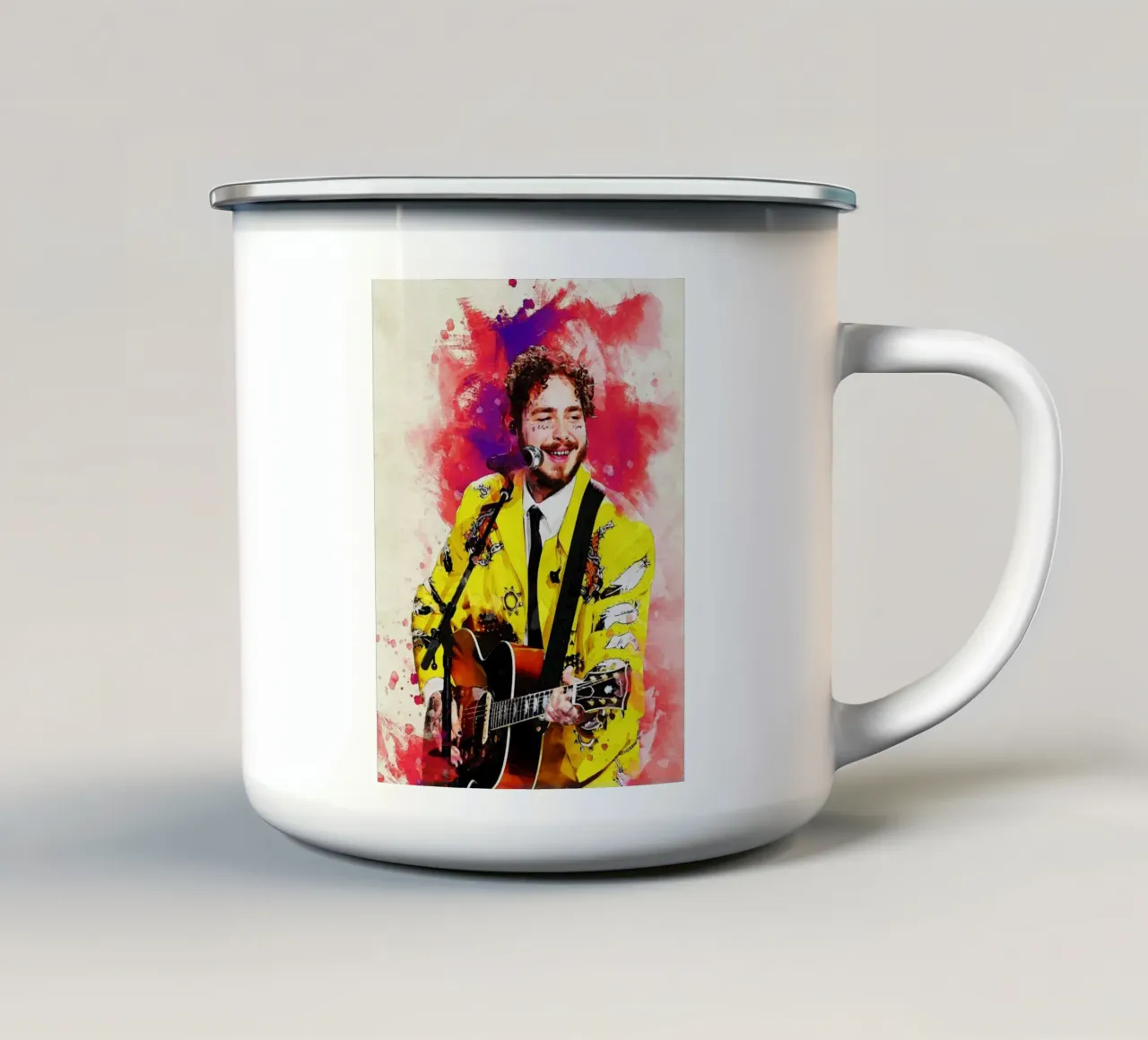 Sbaffo di Post Malone tazza in smalto da Gunawan Rb
