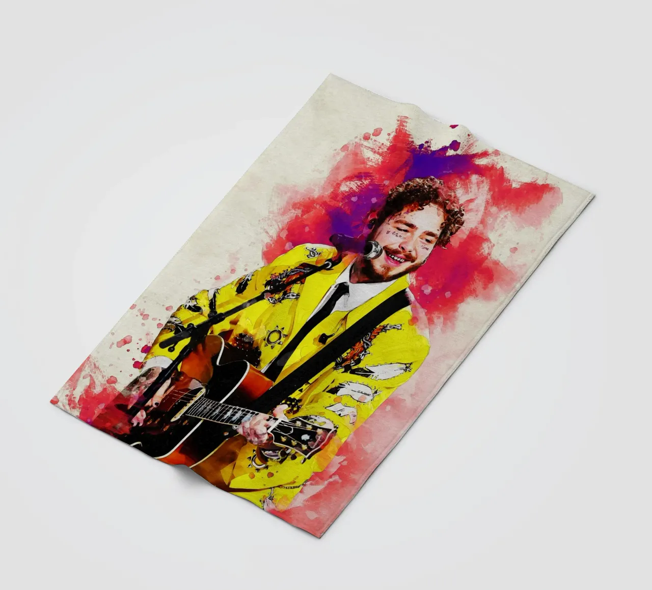 Sbaffo di Post Malone coperta in pile da Gunawan Rb