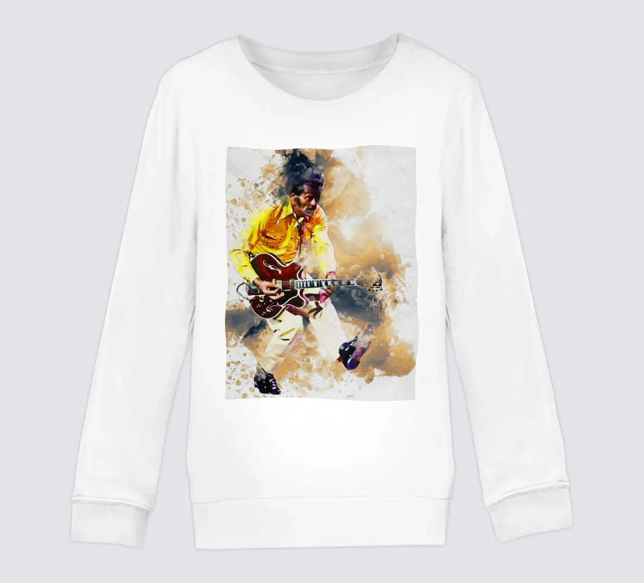 Macchia di ritratto Chuck Berry felpa bambino da Gunawan Rb