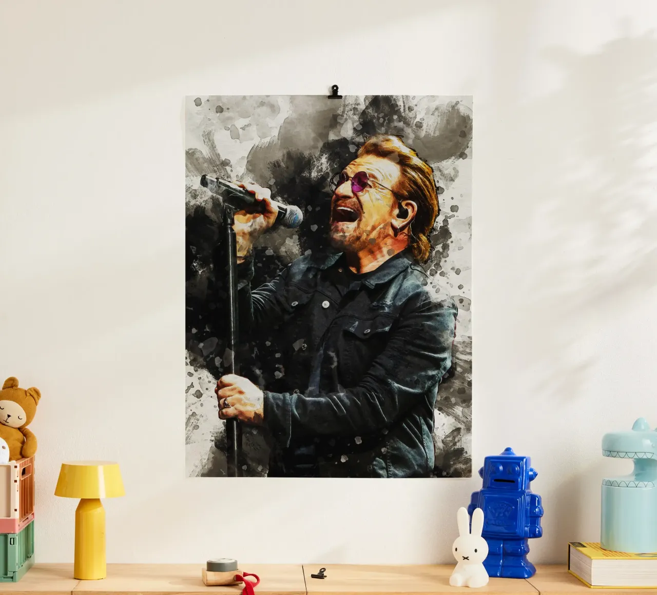 Smudge Portrait Bono U2 hahnemühle by Gunawan Rb