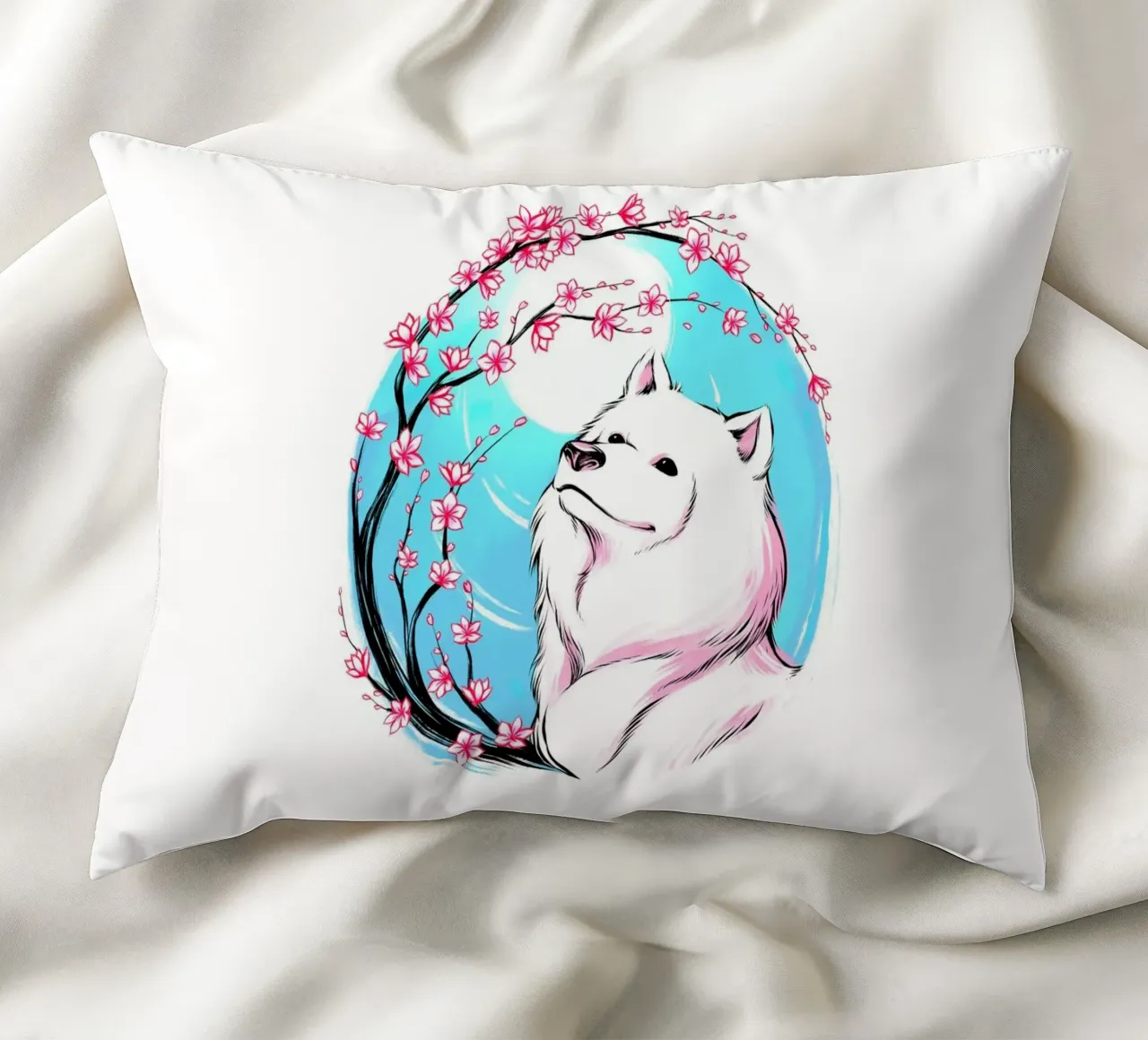 Samoiedo Sakura cuscino da Tobe Fonseca