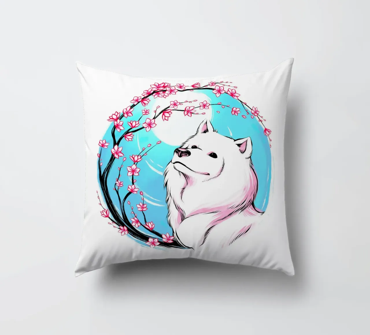 Samoiedo Sakura cuscino da Tobe Fonseca