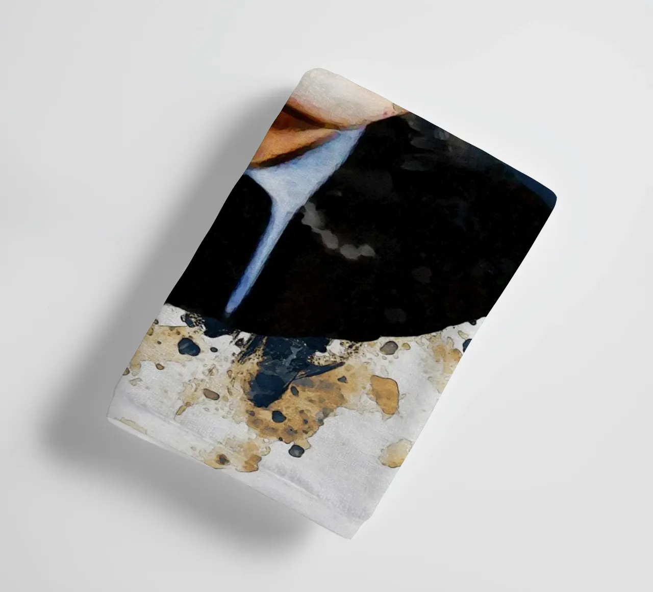 Smudge of Portrait Ringo Starr towel by Gunawan Rb