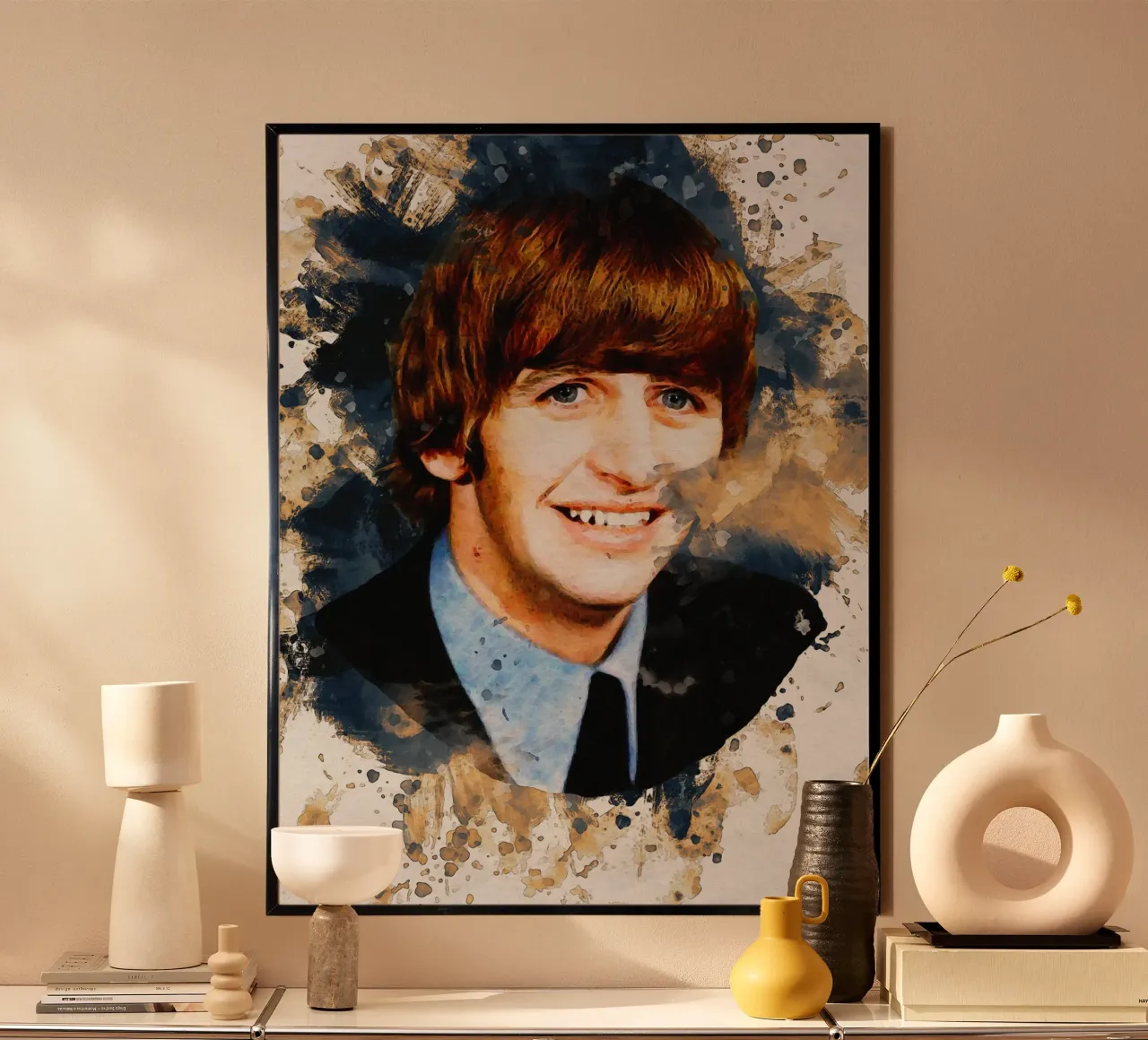 Mancha de retrato Ringo Starr hahnemühle de Gunawan Rb