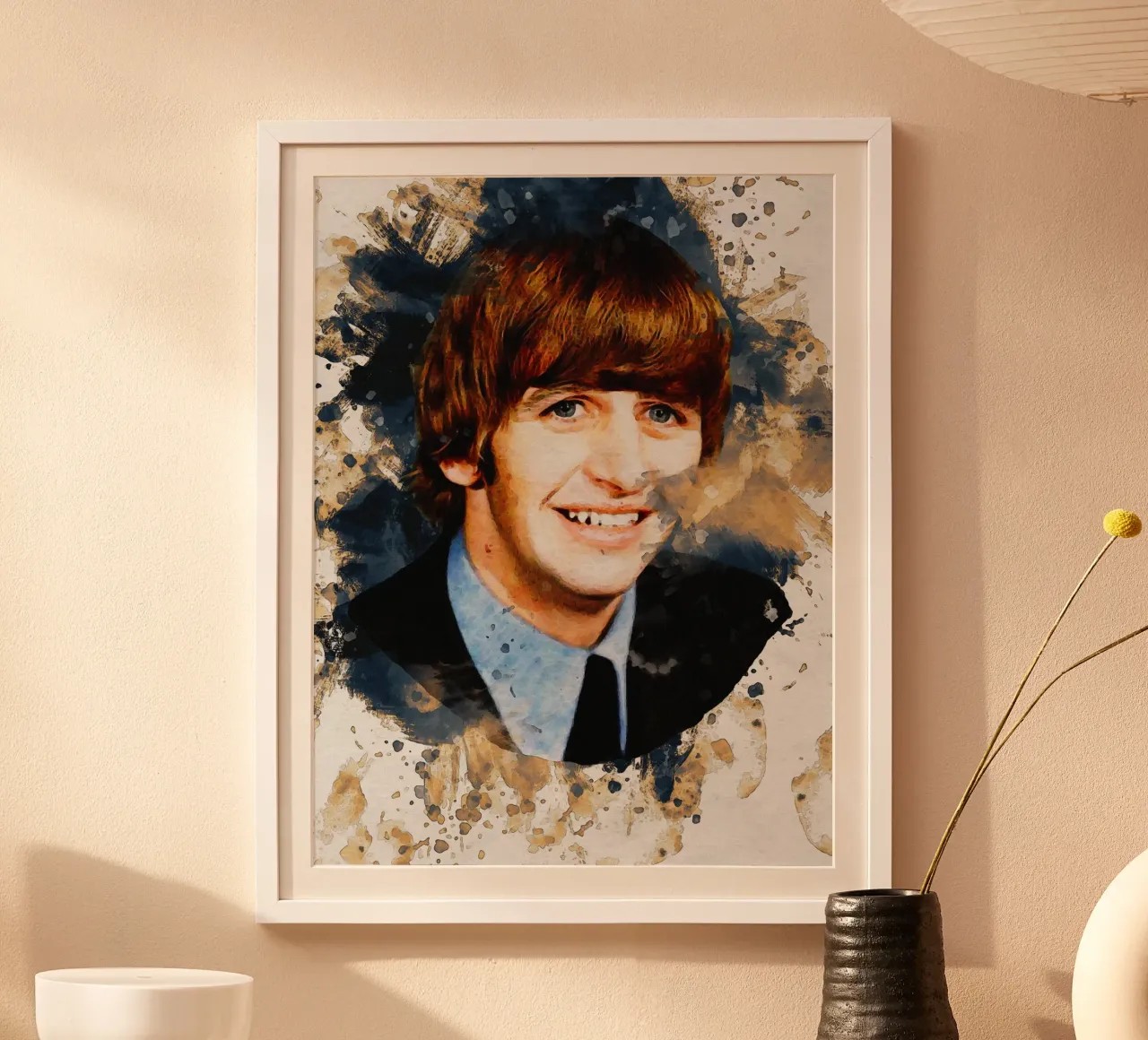 Mancha de retrato Ringo Starr hahnemühle de Gunawan Rb