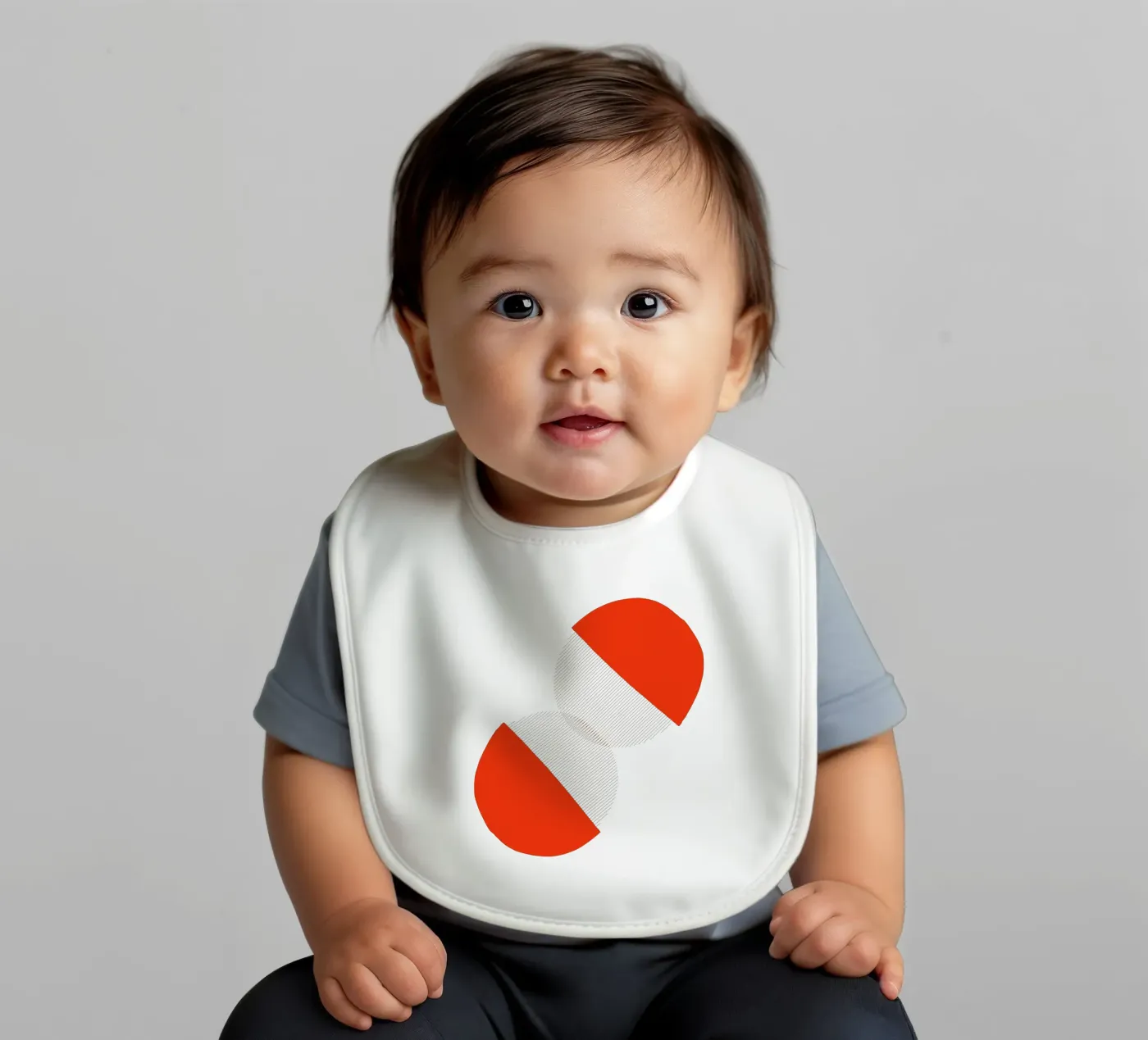 Benadering baby slabbetje van Rose Beck Art