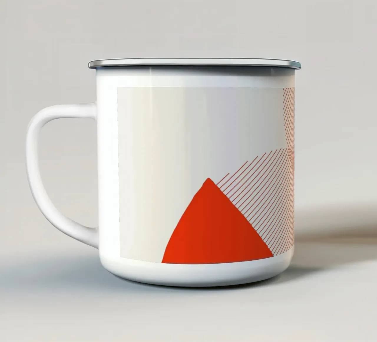 Approccio tazza in smalto da Rose Beck Art