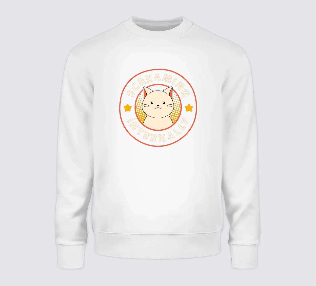 Gatto urlante internamente carino felpa da Tobe Fonseca