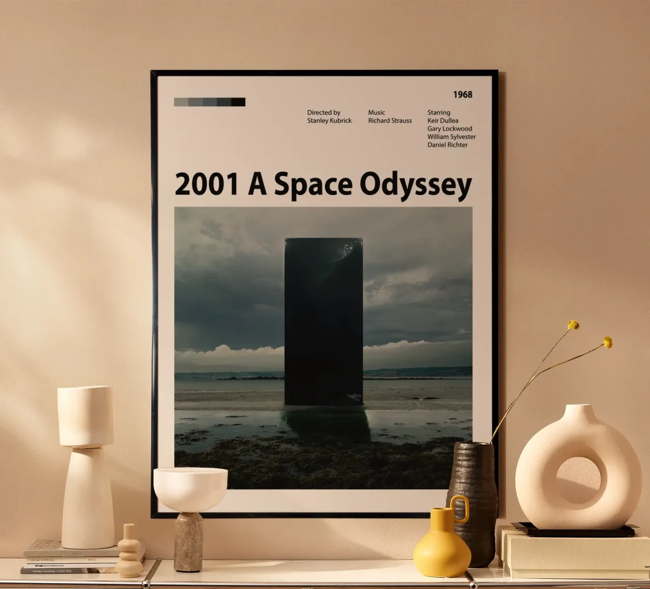 2001: Odissea nello spazio poster con telaio in alluminio da 🎞 The Movie Wall