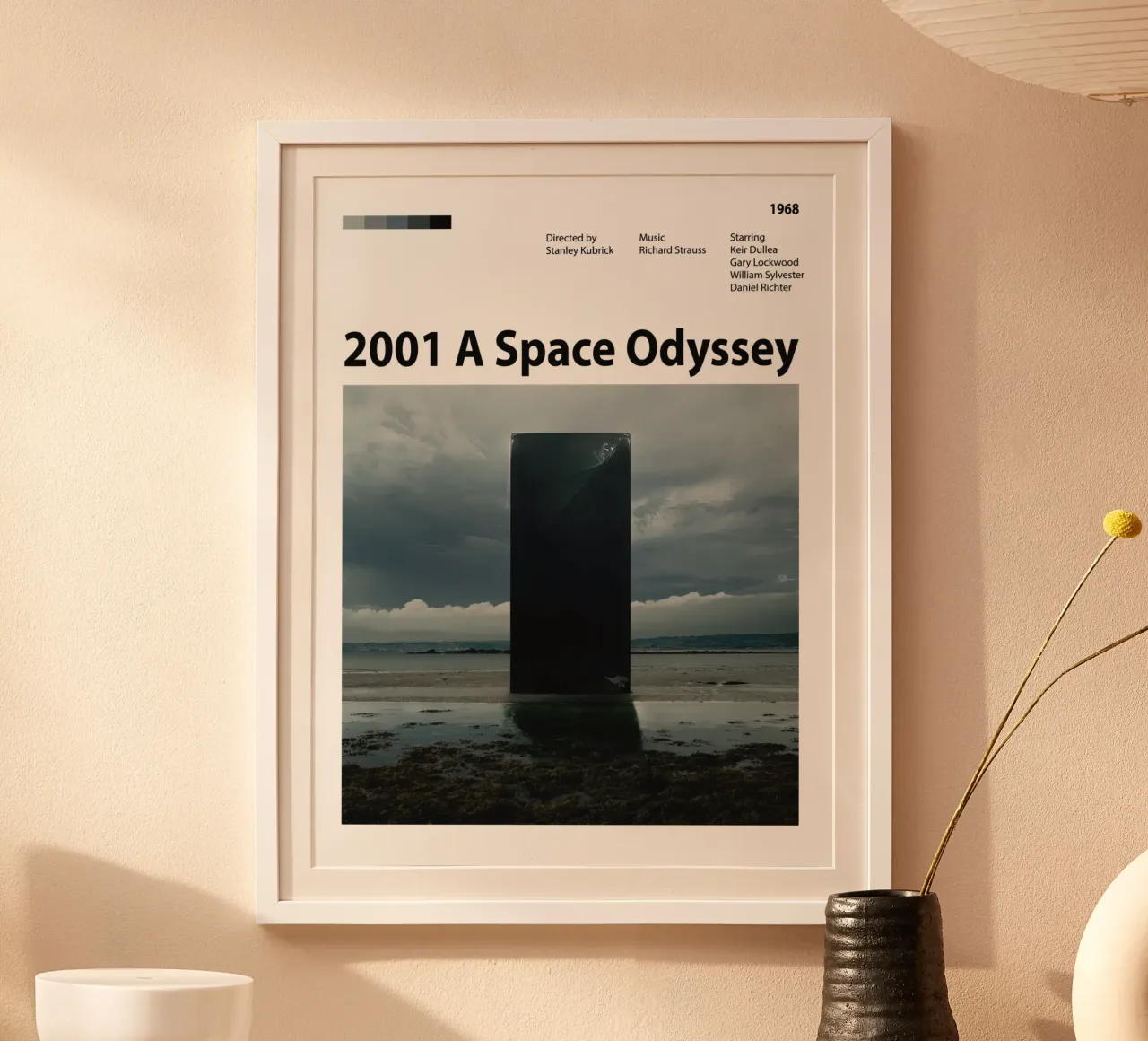 2001: Odissea nello spazio poster con telaio in alluminio da 🎞 The Movie Wall