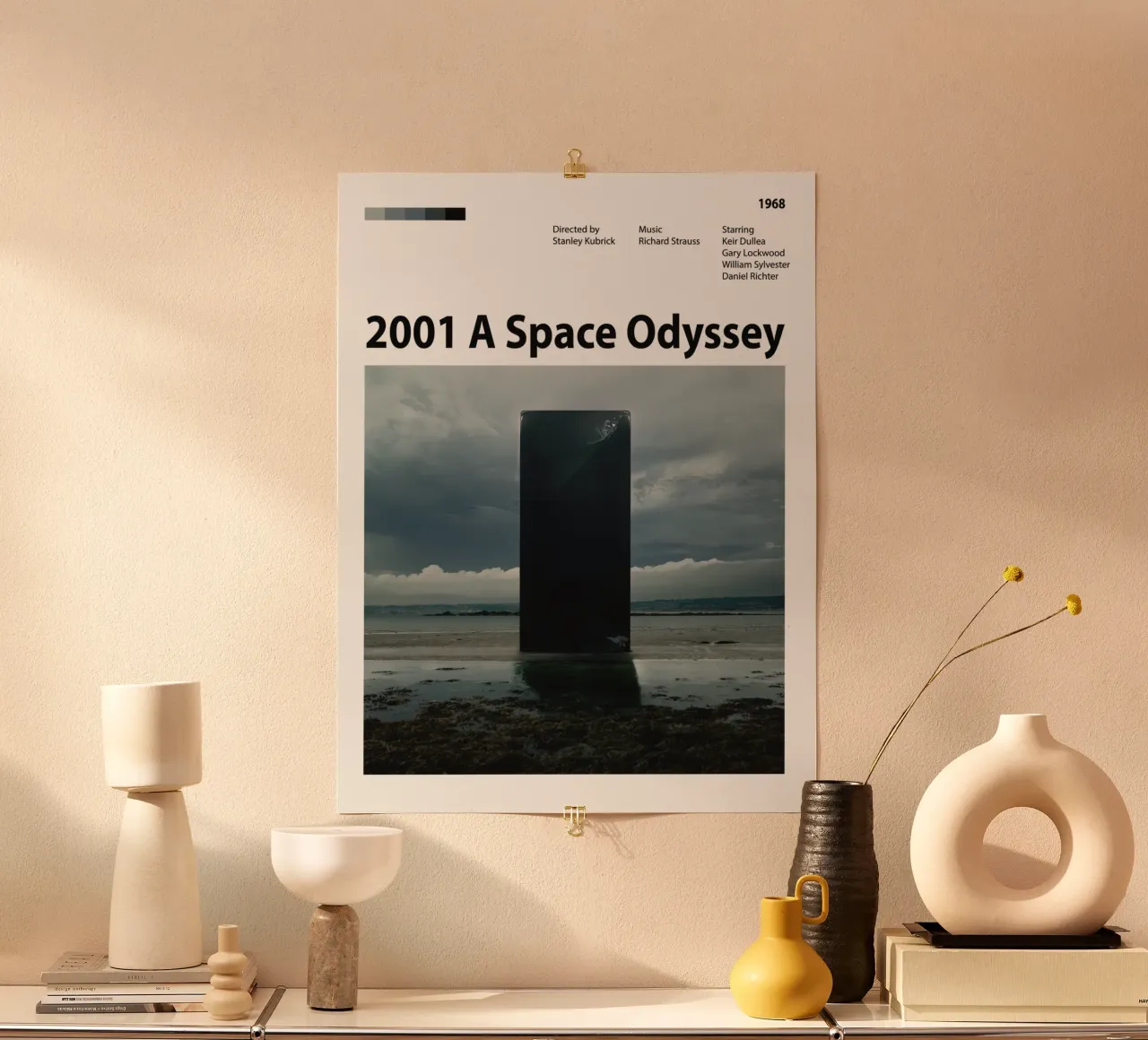 2001: Odissea nello spazio poster con telaio in alluminio da 🎞 The Movie Wall
