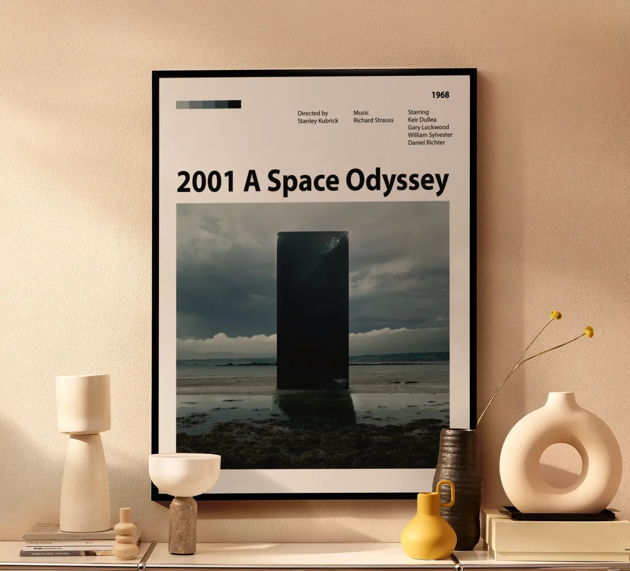 2001: Odissea nello spazio poster con telaio in alluminio da 🎞 The Movie Wall