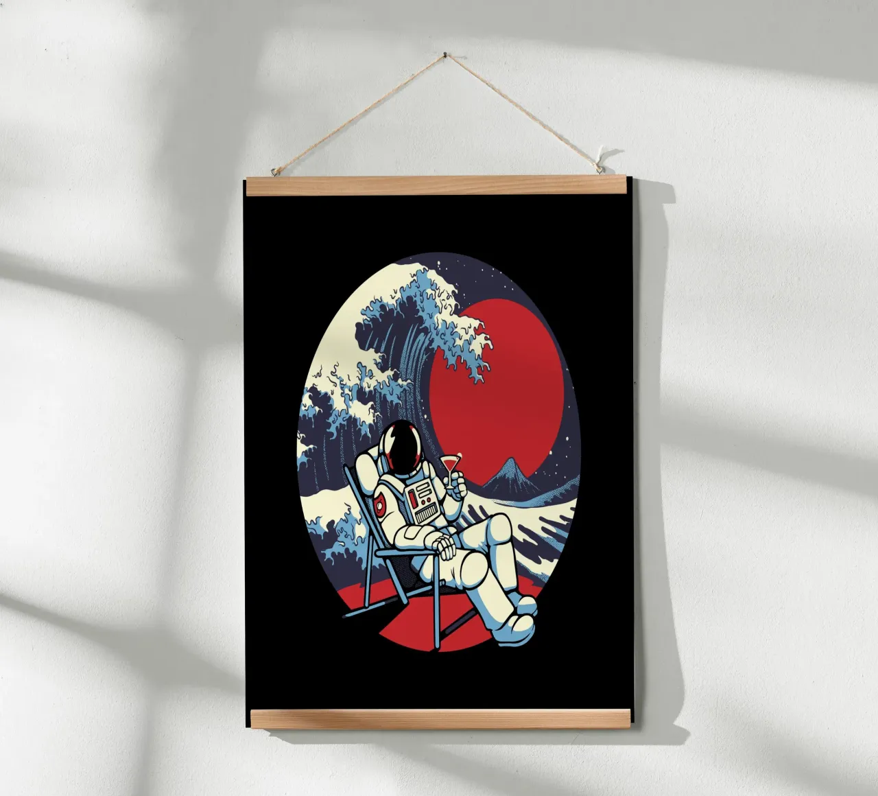 L'astronauta di Kanagawa in estate poster da Tobe Fonseca