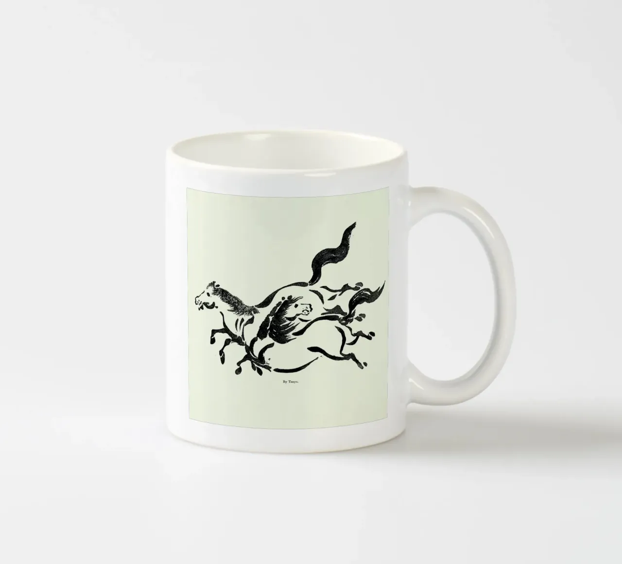Tanyu - Horses tazza in ceramica da Vintage by JUNIQE