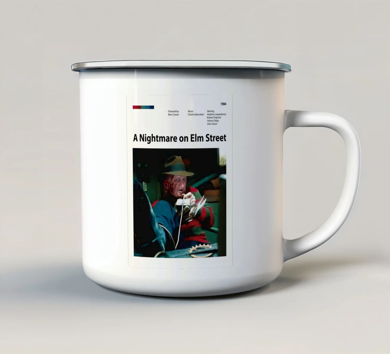 Un incubo a Elm Street tazza in smalto da The Movie Wall