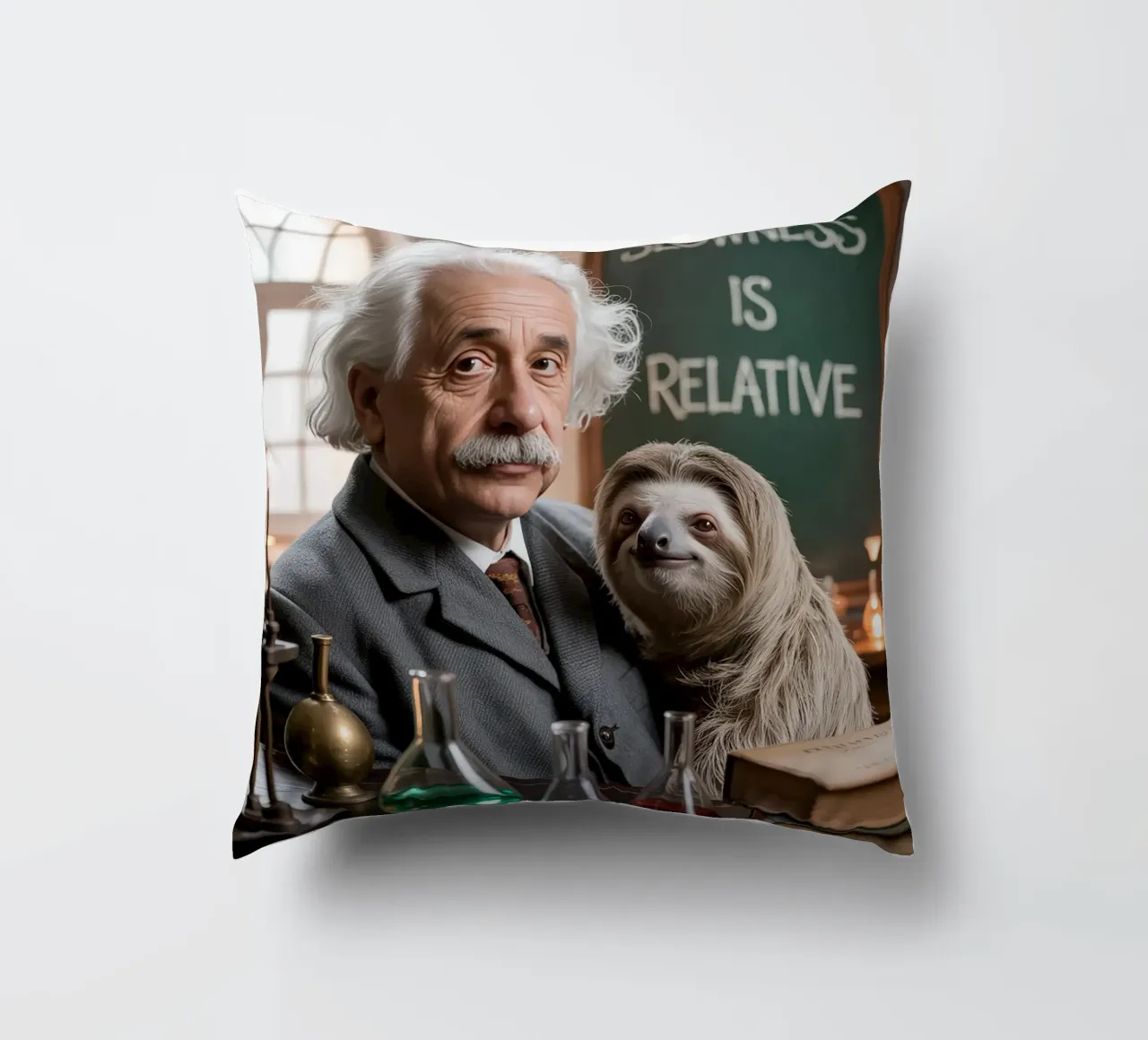 Animali e scuola: l'accidia, la lentezza è relativa cuscino da SlothStella
