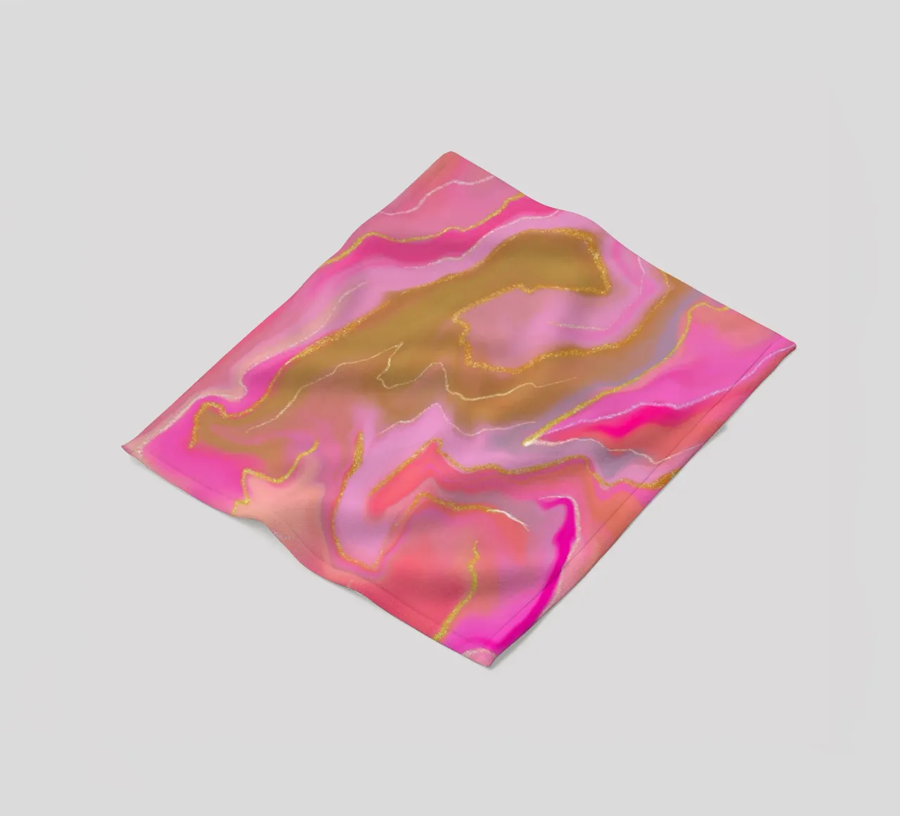 Roségold Aura fleece blanket by Petra Lang