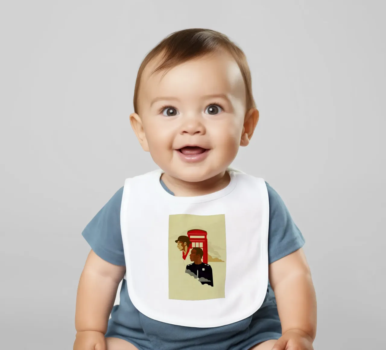 Spacetime baby bib by Danny Haas