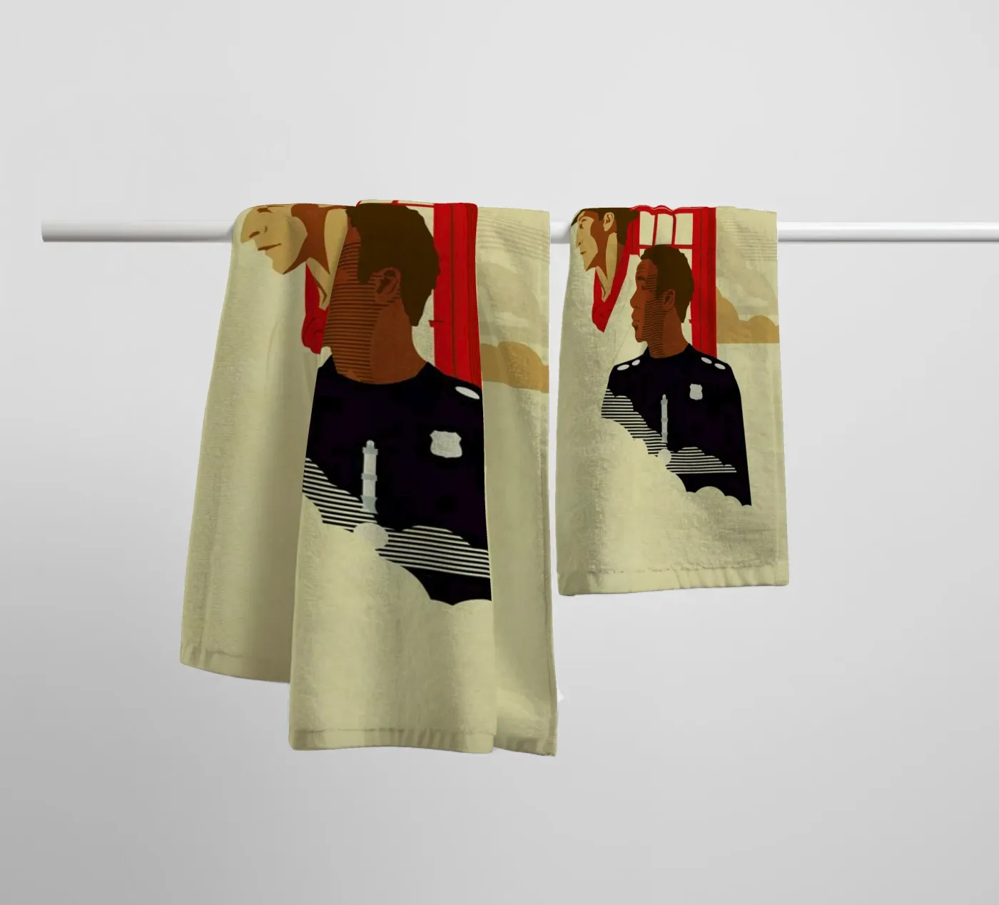 Spacetime badhanddoek van Danny Haas