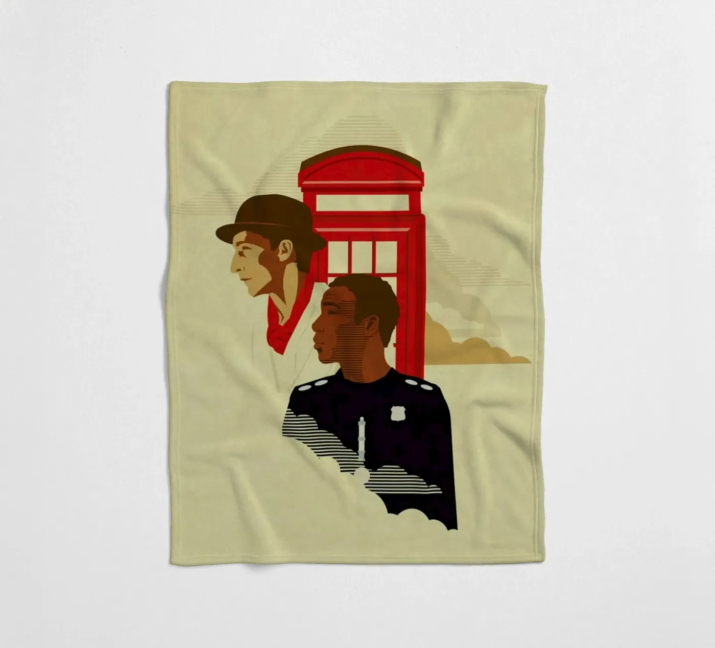 Spacetime fleece blanket by Danny Haas