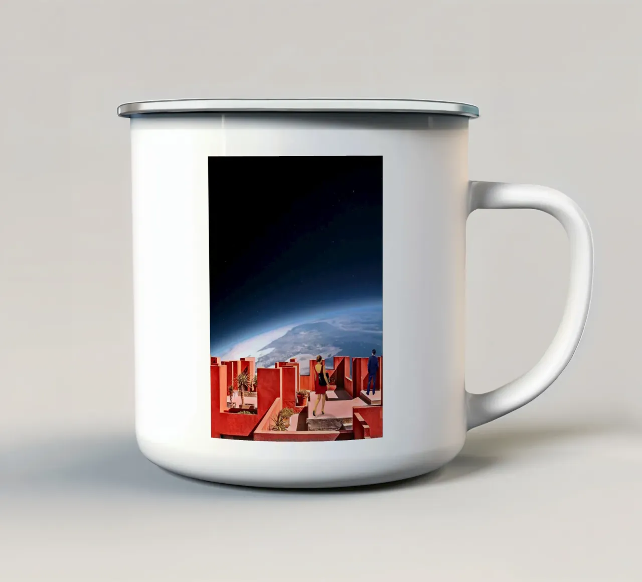 Rendez-vous on the top tazza in smalto da PicturaCollage
