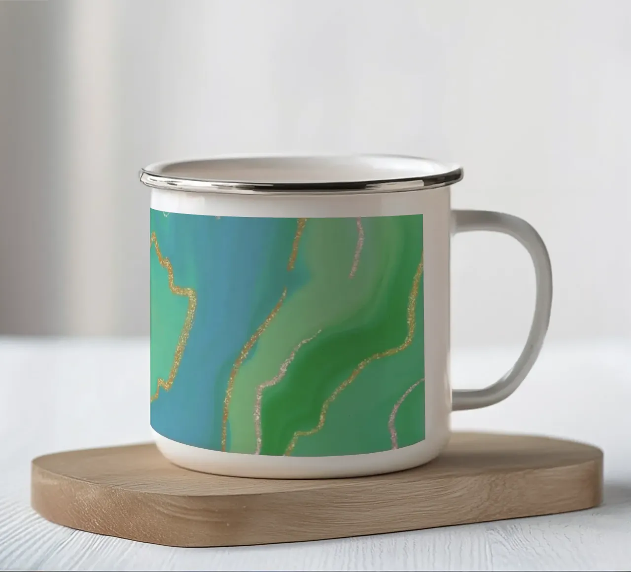 Jadeglanz tazza in smalto da Petra Lang